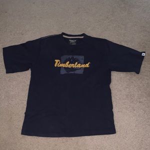 Well made thick size large navy blue Timberland tshirt. Good used condition.